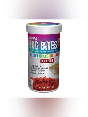 Bug Bites Color Enhancing Red Fish Food Flakes